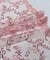 Pink Sequin Embroidered Lace Fabric by the Yard, 54" Wide Floral Mesh Lace with Double Scalloped Edges